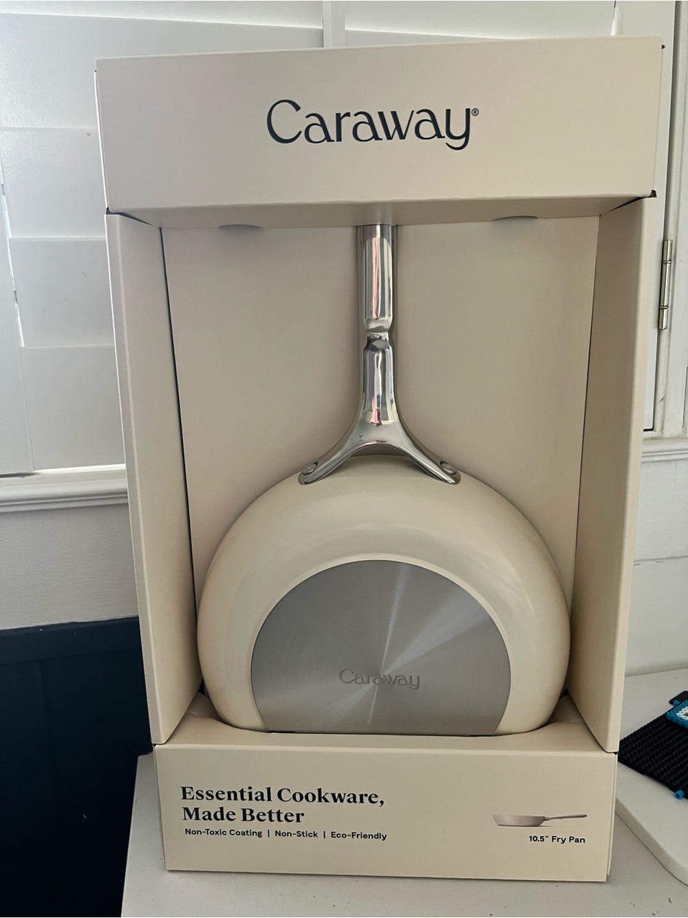 Caraway 10.5” Ceramic Non-Stick Fry Pan Cream NIB